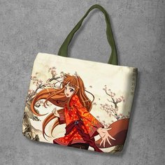Сумка шоппер Anime Dakimakura, фактура рельефная, мультиколор