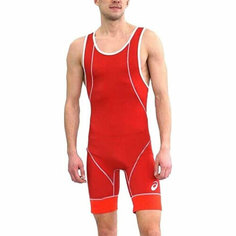 Трико ASICS Wrestling Suit, размер 2XS, красный