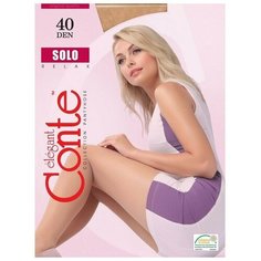 Колготки Conte elegant Solo, 40 den, размер 6, бежевый