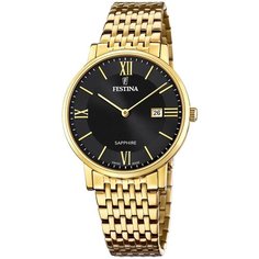 Наручные часы FESTINA Classics, золотой, черный