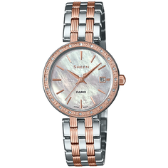 Наручные часы CASIO Sheen SHE-4060SG-7A, золотой, серебряный
