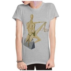 Футболка DS Apparel, размер S, серый