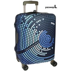 Чехол для чемодана Vip collection 1018_L, размер L, синий