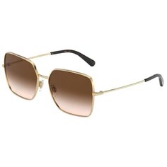 Солнцезащитные очки DOLCE & GABBANA DG 2242 02/13, коричневый, золотой