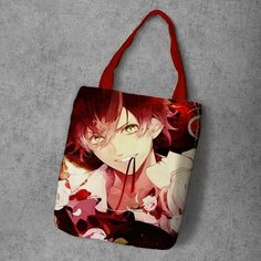Сумка шоппер Anime Dakimakura, фактура рельефная, мультиколор