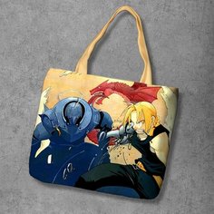 Сумка шоппер Anime Dakimakura, фактура рельефная, мультиколор