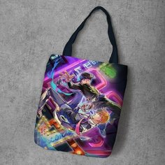 Сумка шоппер Anime Dakimakura, фактура рельефная, мультиколор