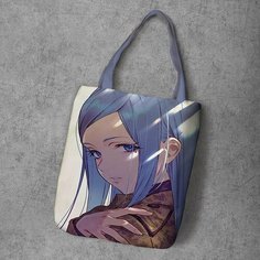 Сумка шоппер Anime Dakimakura, фактура рельефная, мультиколор