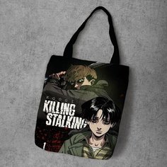 Сумка шоппер Anime Dakimakura, фактура рельефная, мультиколор