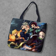 Сумка шоппер Anime Dakimakura, фактура рельефная, мультиколор