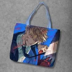 Сумка шоппер Anime Dakimakura, фактура рельефная, мультиколор