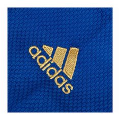 Кимоно для дзюдо adidas без пояса, сертификат IJF, размер 150, синий