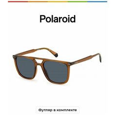 Солнцезащитные очки Polaroid Polaroid PLD 4123/S KB7 HE PLD 4123/S 09Q C3, коричневый