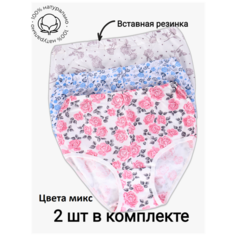Трусы TerriTex, 2 шт., размер 50, белый, мультиколор