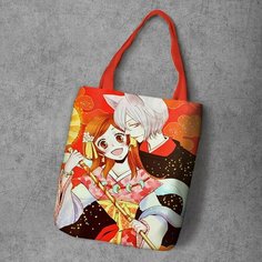 Сумка шоппер Anime Dakimakura, фактура рельефная, мультиколор