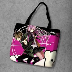 Сумка шоппер Anime Dakimakura, фактура рельефная, мультиколор