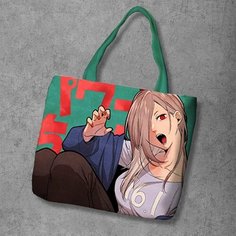 Сумка шоппер Anime Dakimakura, фактура рельефная, мультиколор