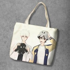 Сумка шоппер Anime Dakimakura, фактура рельефная, мультиколор