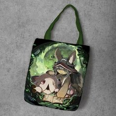 Сумка шоппер Anime Dakimakura, фактура рельефная, мультиколор