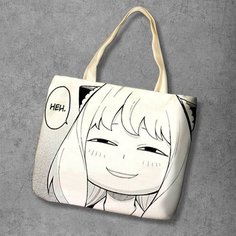 Сумка шоппер Anime Dakimakura, фактура рельефная, мультиколор