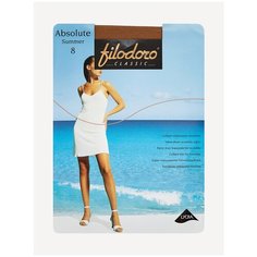 Колготки Filodoro Classic Absolute Summer, 8 den, размер 2, коричневый, бежевый Filodoro®