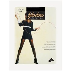 Колготки Filodoro Classic Ninfa, 40 den, размер 5, черный Filodoro®