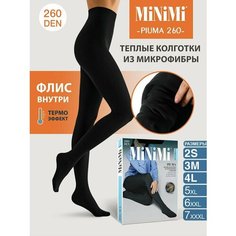 Колготки MiNiMi Piuma, 260 den, размер 3, черный