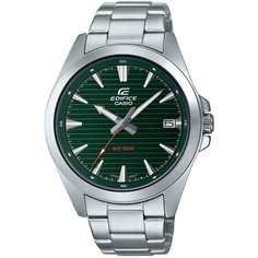 Наручные часы CASIO Edifice EFV-140D-3A, серебряный, зеленый