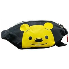 Сумка поясная , желтый, черный