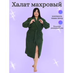 Халат , размер 54, зеленый
