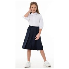 Школьная блуза MOORIPOSH, размер 158, белый