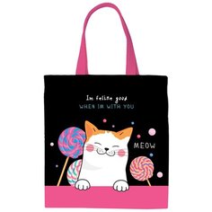 Сумка шоппер ArtSpace, фактура тиснение, розовый, мультиколор