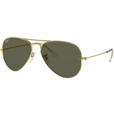 Солнцезащитные очки Ray-Ban Aviator RB 3025 001/58, коричневый, зеленый