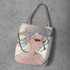 Сумка шоппер Anime Dakimakura, фактура рельефная, мультиколор