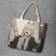 Сумка шоппер Anime Dakimakura, фактура рельефная, мультиколор