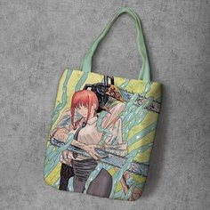 Сумка шоппер Anime Dakimakura, фактура рельефная, мультиколор
