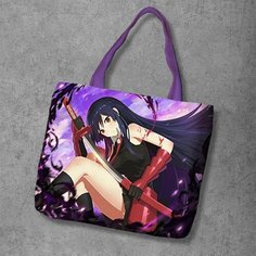 Сумка шоппер Anime Dakimakura, фактура рельефная, мультиколор