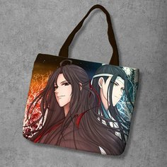 Сумка шоппер Anime Dakimakura, фактура рельефная, мультиколор