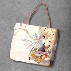 Сумка шоппер Anime Dakimakura, фактура рельефная, мультиколор