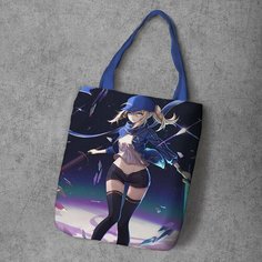 Сумка шоппер Anime Dakimakura, фактура рельефная, мультиколор