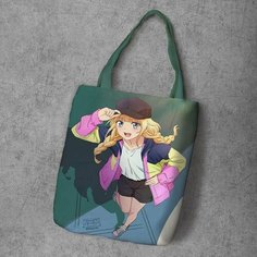Сумка шоппер Anime Dakimakura, фактура рельефная, мультиколор
