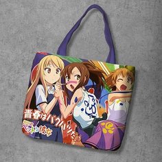 Сумка шоппер Anime Dakimakura, фактура рельефная, мультиколор