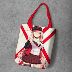 Сумка шоппер Anime Dakimakura, фактура рельефная, мультиколор
