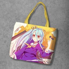 Сумка шоппер Anime Dakimakura, фактура рельефная, мультиколор