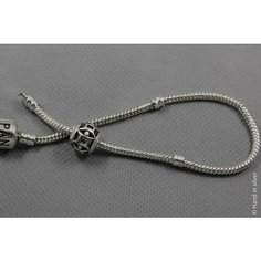Шарм Handinsilver ( Посеребриручку ) Подвеска-шарм "Шарик", серебристый