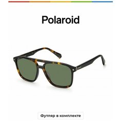 Солнцезащитные очки Polaroid Polaroid PLD 2118/S/X FLL M9 PLD 2118/S/X 086 UC, коричневый, черный