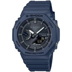 Наручные часы CASIO G-Shock GA-B2100-2A, черный, синий