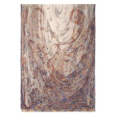 Палантин Павловопосадская платочная мануфактура,230х80 см, бежевый, коричневый