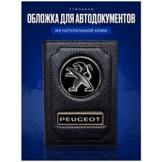 Обложка для автодокументов AUTO-OBLOZHKA, черный