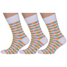 Носки MoscowSocksClub, 3 пары, размер 25 (38-40), мультиколор